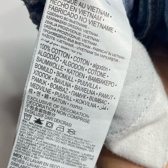 5 for $25🔥Levi's Shortall Denim Overalls XS (5/6) - Picture 7 of 8